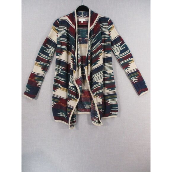 Lucky Brand Womens Aztec Southwestern Open Front Cardigan Sweater Size XS - Picture 5 of 8